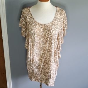 Inspire Maternity animal print & lace top size XL